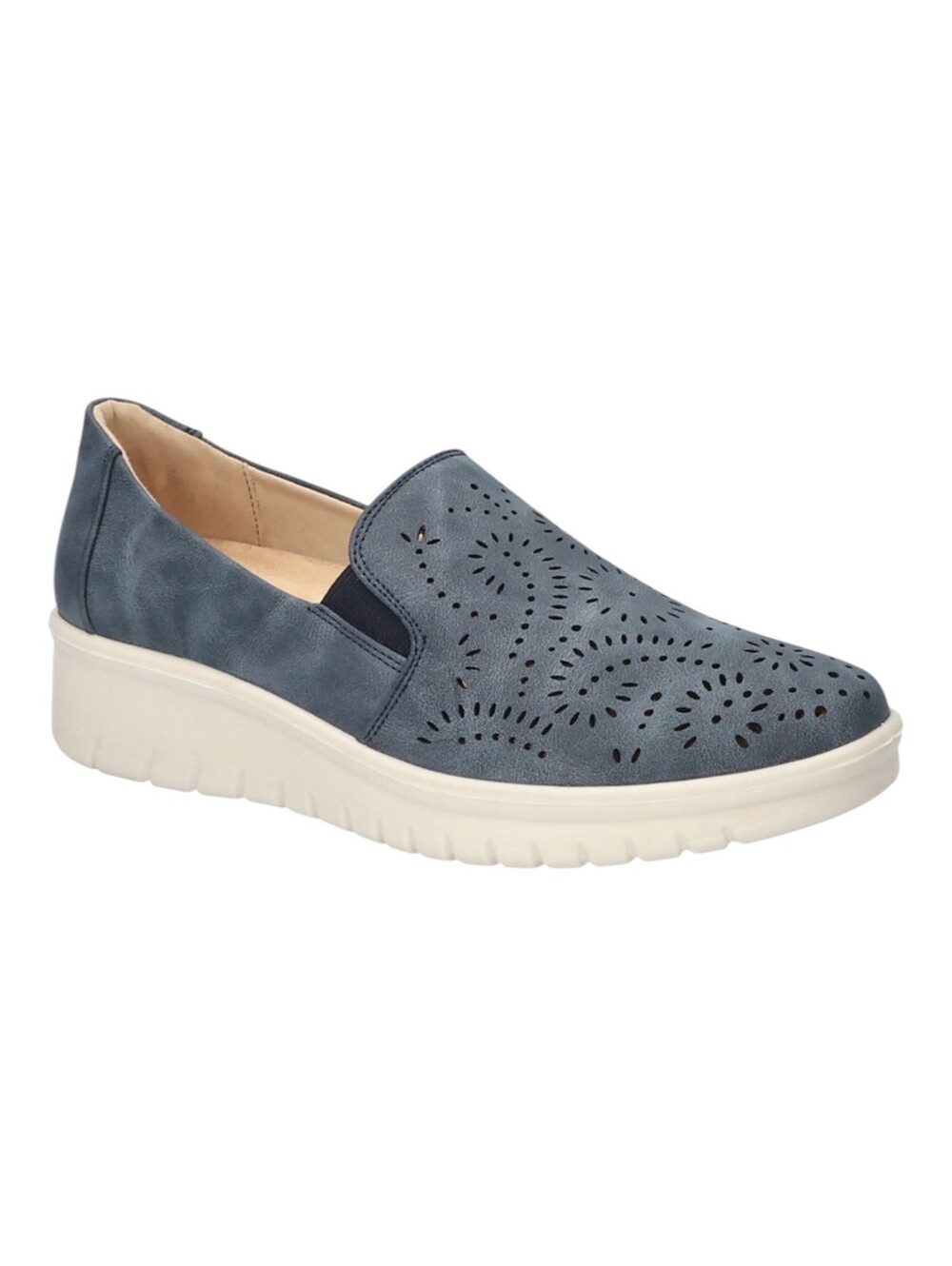 Easy Street Women's Ying Comfort Slip-On Flats New Size 10 Navy Blue